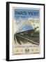 Paris to Vichy Train Poster-null-Framed Art Print