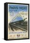 Paris to Vichy Train Poster-null-Framed Stretched Canvas