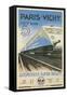 Paris to Vichy Train Poster-null-Framed Stretched Canvas