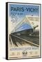 Paris to Vichy Train Poster-null-Framed Stretched Canvas