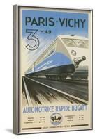 Paris to Vichy Train Poster-null-Framed Art Print