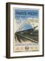 Paris to Vichy Train Poster-null-Framed Art Print