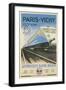 Paris to Vichy Train Poster-null-Framed Art Print