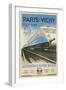 Paris to Vichy Train Poster-null-Framed Art Print