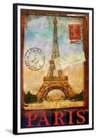 Paris Tour Eiffel Tower, Trocadero-Chris Vest-Framed Premium Giclee Print