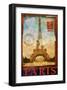 Paris Tour Eiffel Tower, Trocadero-Chris Vest-Framed Art Print