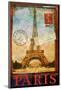 Paris Tour Eiffel Tower, Trocadero-Chris Vest-Mounted Art Print