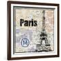 Paris Train-Lauren Gibbons-Framed Art Print