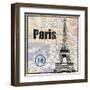 Paris Train-Lauren Gibbons-Framed Art Print