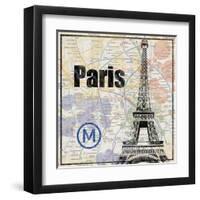 Paris Train-Lauren Gibbons-Framed Art Print