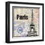 Paris Train-Lauren Gibbons-Framed Art Print