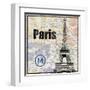 Paris Train-Lauren Gibbons-Framed Art Print