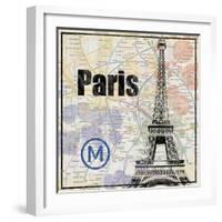 Paris Train-Lauren Gibbons-Framed Art Print