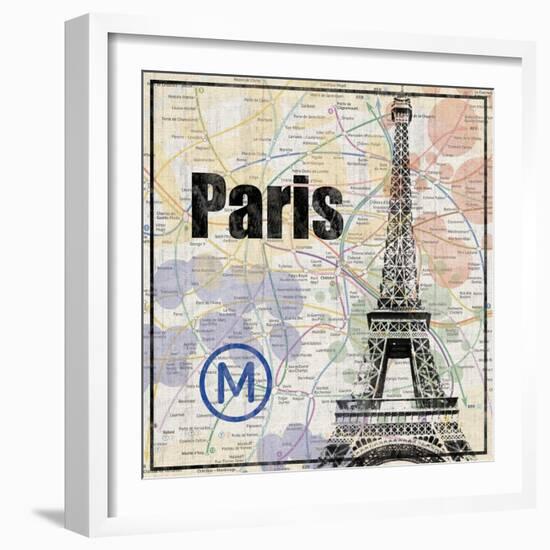 Paris Train-Lauren Gibbons-Framed Art Print