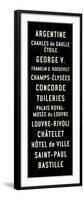 Paris Transit Sign-Michael Jon Watt-Framed Giclee Print