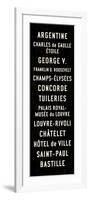 Paris Transit Sign-Michael Jon Watt-Framed Giclee Print