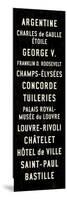 Paris Transit Sign-Michael Jon Watt-Mounted Giclee Print