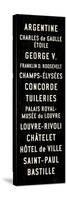 Paris Transit Sign-Michael Jon Watt-Stretched Canvas