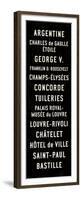 Paris Transit Sign-Michael Jon Watt-Framed Premium Giclee Print