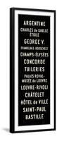 Paris Transit Sign-Michael Jon Watt-Framed Premium Giclee Print