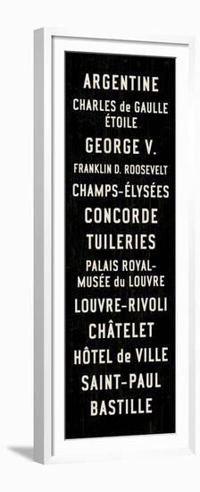 Paris Transit Sign-Michael Jon Watt-Framed Premium Giclee Print