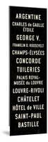 Paris Transit Sign-Michael Jon Watt-Mounted Premium Giclee Print