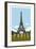 Paris Travel Poster-Michael Jon Watt-Framed Giclee Print