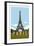 Paris Travel Poster-Michael Jon Watt-Framed Giclee Print