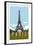 Paris Travel Poster-Michael Jon Watt-Framed Giclee Print