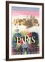 Paris Travel Poster-null-Framed Art Print