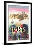 Paris Travel Poster-null-Framed Art Print