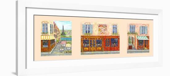 Paris Triptych A-Vessela G.-Framed Giclee Print