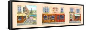 Paris Triptych A-Vessela G.-Framed Stretched Canvas