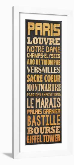 Paris Type-Lauren Gibbons-Framed Art Print