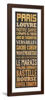 Paris Type-Lauren Gibbons-Framed Art Print