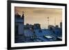 Paris Typical Rooftops at Sunset and Eiffel Tower in the Distance, Seen from Montmartre Hill-ivan bastien-Framed Photographic Print