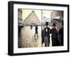 Paris, un jour de pluie-Gustave Caillebotte-Framed Giclee Print