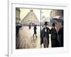 Paris, un jour de pluie-Gustave Caillebotte-Framed Giclee Print