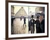 Paris, un jour de pluie-Gustave Caillebotte-Framed Giclee Print