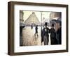 Paris, un jour de pluie-Gustave Caillebotte-Framed Giclee Print