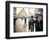 Paris, un jour de pluie-Gustave Caillebotte-Framed Giclee Print