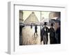 Paris, un jour de pluie-Gustave Caillebotte-Framed Giclee Print