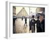 Paris, un jour de pluie-Gustave Caillebotte-Framed Premium Giclee Print