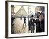 Paris, un jour de pluie-Gustave Caillebotte-Framed Giclee Print