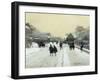 Paris under Snow-Luigi Loir-Framed Giclee Print