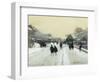 Paris under Snow-Luigi Loir-Framed Giclee Print