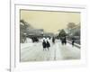 Paris under Snow-Luigi Loir-Framed Giclee Print