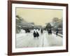 Paris under Snow-Luigi Loir-Framed Giclee Print