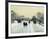 Paris under Snow-Luigi Loir-Framed Giclee Print