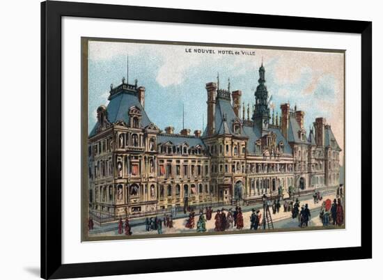 Paris Universal Exhibition of 1889 : City Hall in Paris-French School-Framed Giclee Print